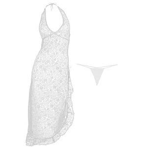 لباس خواب مگا سکرت mega.secret زنانه مدل 03 -Queen-Ghost white