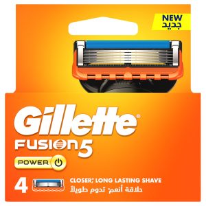 تیغ یدک ژیلت مدل Fusion 5 Power بسته 4 عددی
