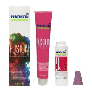 کیت رنگ مو مارال مدل Fusion شماره 7.921 حجم 100 میلی لیتر رنگ یاسی لوندر