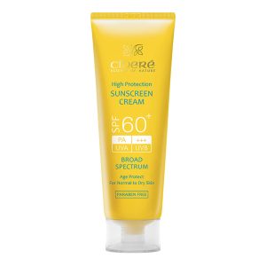 کرم ضدآفتاب بیرنگ سینره مدل SPF60 مناسب انواع پوست، حجم 50 میلیلیتر
