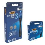 خود تراش بیک مدل Hybrid 3 Flex به همراه تیغ یدک بسته 8 عددی