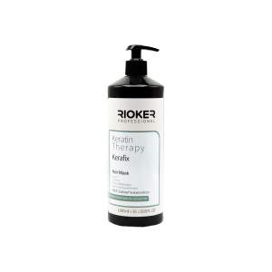 ماسک مو تثبیت کننده ریوکر مدل کرافیکس مناسب برای موهای رنگ شده و کراتین شده حجم 1000 میلی لیتر