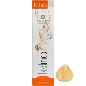 رنگ مو تلما مدل Low Ammonia شماره 9.3 حجم 100 میلی لیتر رنگ بلوند طلایی پلاتینه