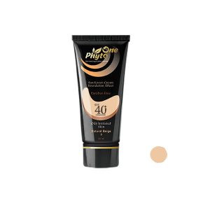 کرم ضد آفتاب رنگی فیتووان مدل Natural Beige SPF 40 مناسب پوست های چرب  حجم 30 میلی لیتر