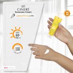 کرم ضدآفتاب بی‌رنگ سینره مدل SPF60 مناسب انواع پوست، حجم 50 میلی‌لیتر