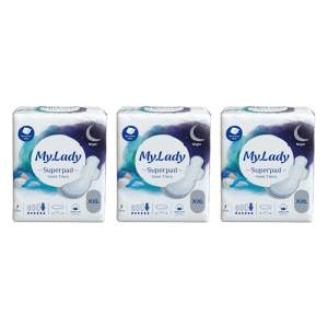 نوار بهداشتی مای لیدی مدل Superpad silky سایز خیلی خیلی بزرگ (XXL) سه بسته 7 عددی