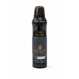 اسپری دئودورانت مردانه وودلایک مدل Tyger Bulgari حجم 200 میلی‌لیتر