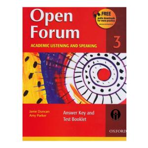 کتاب Open Forum 3 Academic Listening and Speaking اثر Janie Duncan And Amy Parker انتشارات الوندپویان
