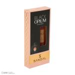 عطر جیبی زنانه صندل مدل بلک اوپیوم با رایحه گرم، طبیعت، شیرین، خوراکی حجم 25 میلی‌لیتر