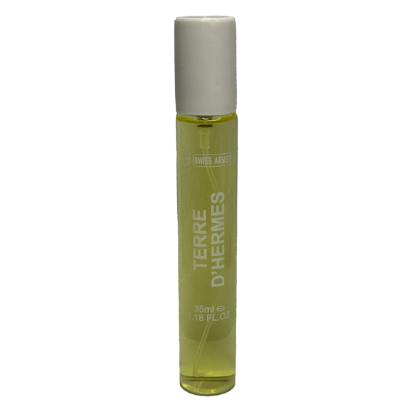 عطر جیبی مردانه سوئیس آرمه مدل TERRE DHERMES با رایحه تند و تلخ حجم 35 میلی‌لیتر
