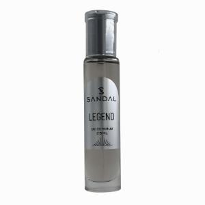 عطر جیبی مردانه صندل مدل لجند مون بلان با رایحه تلخ حجم ۲۵ میلی‌لیتر
