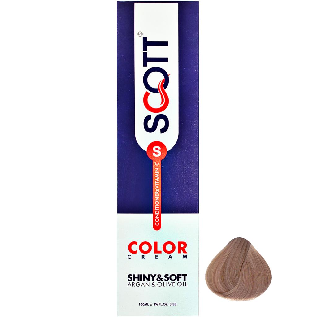 رنگ مو اسکاتس سری Walnut شماره W7 حجم 100 میلی لیتر رنگ بلوند گردویی روشن