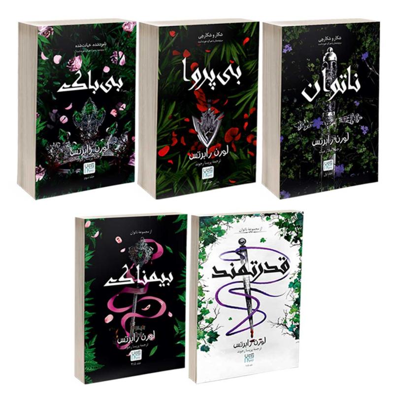 کتاب ناتوان، قدرتمند، بی پروا، بی باک و بیمناک اثر لورن رابرتس نشر آذرگون 5 جلدی