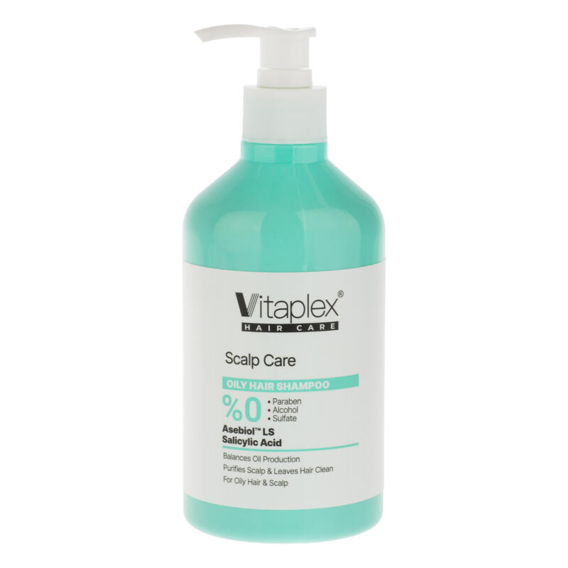 شامپو مو ویتاپلکس مدل Scalp Care مناسب برای موهای چرب حجم 500 میلی‌لیتر