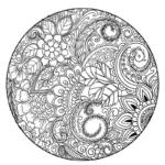 کتاب رنگ آمیزی بزرگسالان ماندالا طبیعت اثر حسین سعیدی انتشارات کاردستی