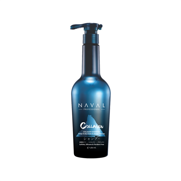 شامپو مو ناوال مدل collagen مناسب مو چرب حجم 580 میلی لیتر