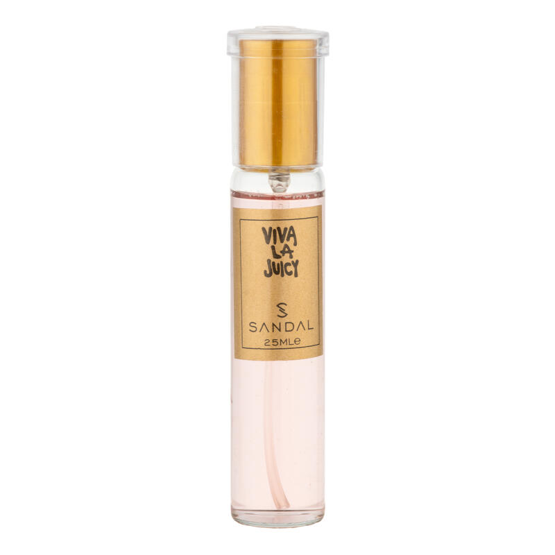 عطر جیبی زنانه صندل مدل VIVALA JUICY با رایحه شیرین و خنک حجم 25 میلی‌لیتر