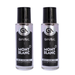 عطر جیبی مردانه گانیبال مدل مونت بلانک لجند با رایحه خنک حجم ۳۵ میلیلیتر مجموعه ۲ عددی