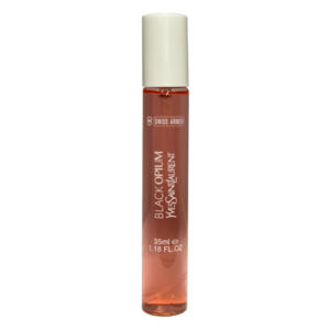 عطر جیبی زنانه سوئیس آرمه مدل BLACK OPIUM با رایحه گرم حجم 35 میلی‌لیتر