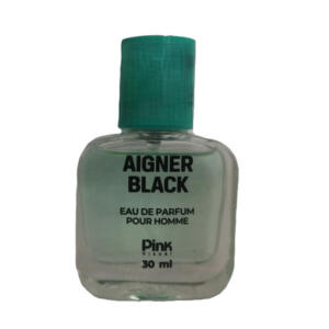 عطر جیبی پینک ویژوآل مدل AIGNER BLACK با رایحه تلخ حجم 30 میلیلیتر